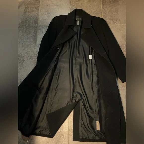 Club Monaco Black Lambswool and Cashmere Coat. Size M. EUC - Picture 7 of 15